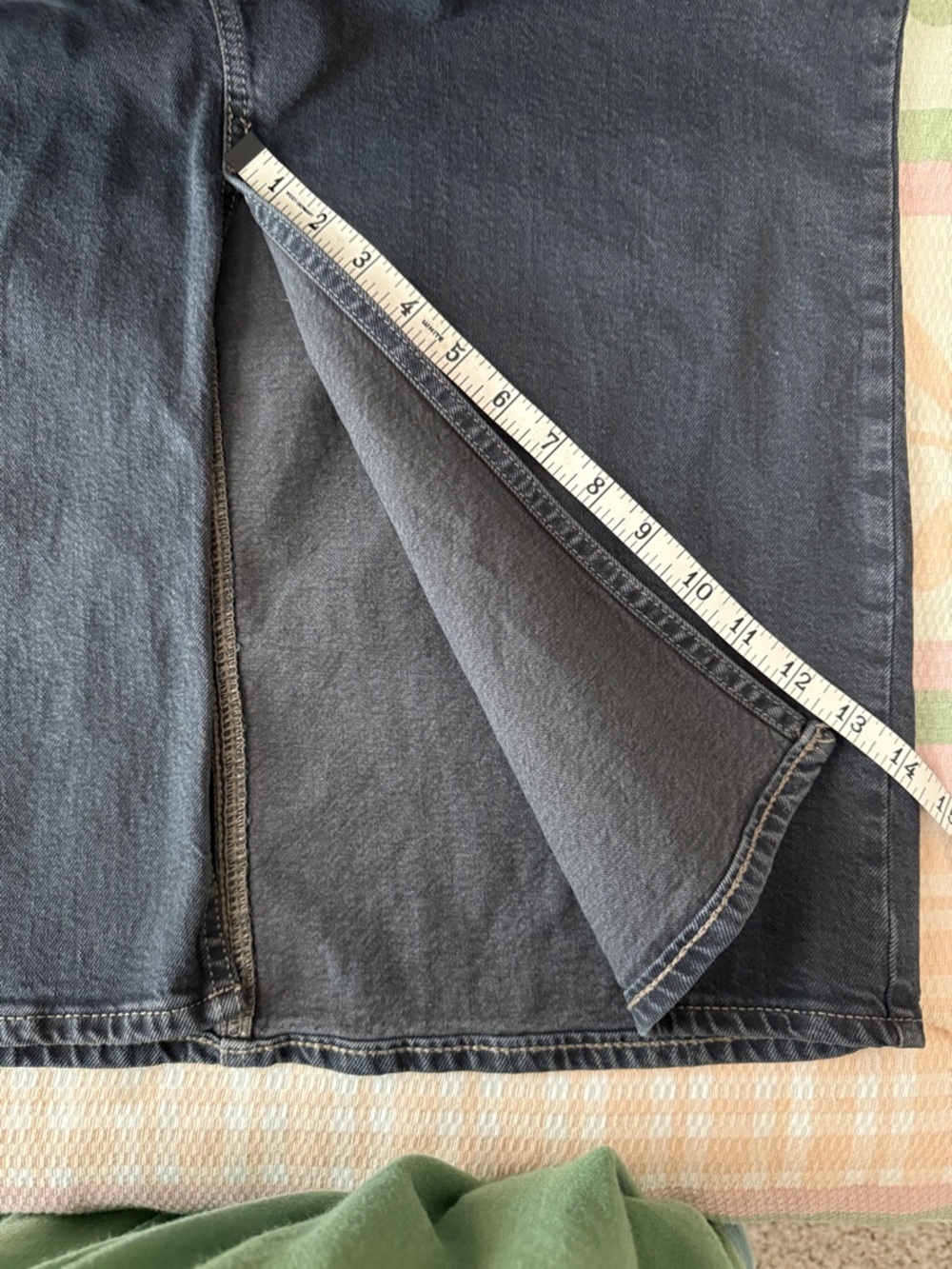 Universal Thread Black Denim Overall Dress with Contrast Stitching - Picture 5 of 5